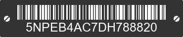 2013 HYUNDAI Sonata 5NPEB4AC7DH788820 VIN decoded