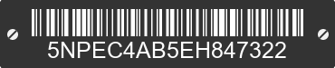 2014 HYUNDAI Sonata 5NPEC4AB5EH847322 VIN decoded
