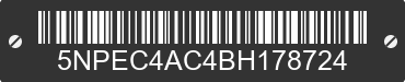 2011 HYUNDAI Sonata 5NPEC4AC4BH178724 VIN decoded