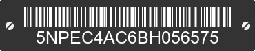 2011 HYUNDAI Sonata 5NPEC4AC6BH056575 VIN decoded