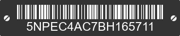 2011 HYUNDAI Sonata 5NPEC4AC7BH165711 VIN decoded
