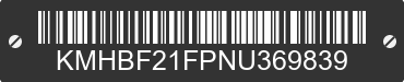 1992 HYUNDAI Sonata KMHBF21FPNU369839 VIN decoded