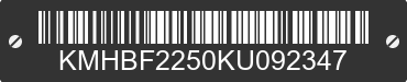 1989 HYUNDAI Sonata KMHBF2250KU092347 VIN decoded