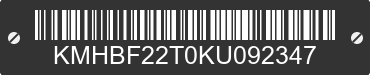 1989 HYUNDAI Sonata KMHBF22T0KU092347 VIN decoded