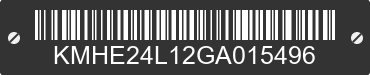 2016 HYUNDAI Sonata KMHE24L12GA015496 VIN decoded