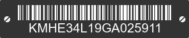 2016 HYUNDAI Sonata KMHE34L19GA025911 VIN decoded