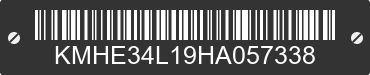 2017 HYUNDAI Sonata KMHE34L19HA057338 VIN decoded