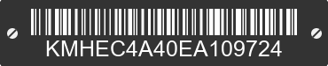 2014 HYUNDAI Sonata KMHEC4A40EA109724 VIN decoded