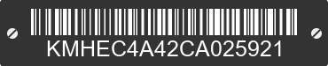 2012 HYUNDAI Sonata KMHEC4A42CA025921 VIN decoded