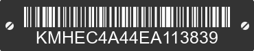 2014 HYUNDAI Sonata KMHEC4A44EA113839 VIN decoded