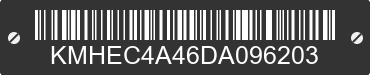 2013 HYUNDAI Sonata KMHEC4A46DA096203 VIN decoded