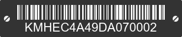 2013 HYUNDAI Sonata KMHEC4A49DA070002 VIN decoded
