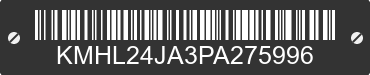 2023 HYUNDAI Sonata KMHL24JA3PA275996 VIN decoded