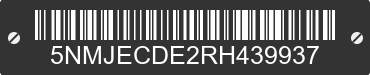 2024 HYUNDAI Tucson 5NMJECDE2RH439937 VIN decoded