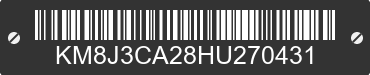 2017 HYUNDAI Tucson KM8J3CA28HU270431 VIN decoded