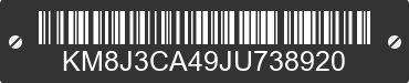 2018 HYUNDAI Tucson KM8J3CA49JU738920 VIN decoded