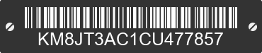 2012 HYUNDAI Tucson KM8JT3AC1CU477857 VIN decoded
