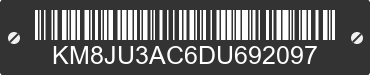 2013 HYUNDAI Tucson KM8JU3AC6DU692097 VIN decoded