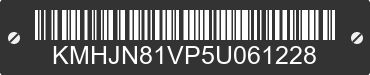 2005 HYUNDAI Tucson KMHJN81VP5U061228 VIN decoded