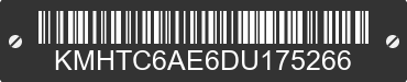 2013 HYUNDAI Veloster KMHTC6AE6DU175266 VIN decoded