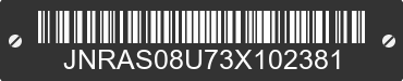 2003 INFINITI FX35 JNRAS08U73X102381 VIN decoded