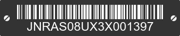 2003 INFINITI FX35 JNRAS08UX3X001397 VIN decoded