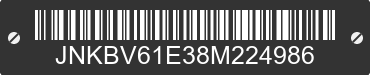 2008 INFINITI G35 JNKBV61E38M224986 VIN decoded