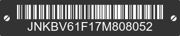2007 INFINITI G35 JNKBV61F17M808052 VIN decoded