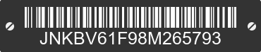 2008 INFINITI G35 JNKBV61F98M265793 VIN decoded