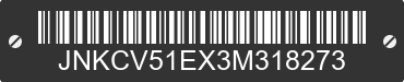 2003 INFINITI G35 JNKCV51EX3M318273 VIN decoded