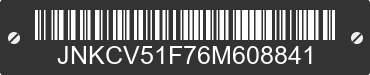 2006 INFINITI G35 JNKCV51F76M608841 VIN decoded