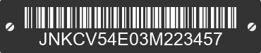 2003 INFINITI G35 JNKCV54E03M223457 VIN decoded