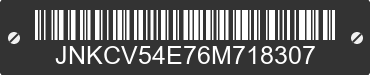 2006 INFINITI G35 JNKCV54E76M718307 VIN decoded