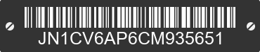 2012 INFINITI G37 JN1CV6AP6CM935651 VIN decoded