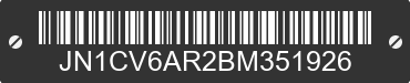 2011 INFINITI G37 JN1CV6AR2BM351926 VIN decoded