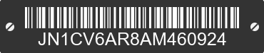 2010 INFINITI G37 JN1CV6AR8AM460924 VIN decoded