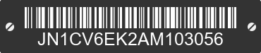 2010 INFINITI G37 JN1CV6EK2AM103056 VIN decoded