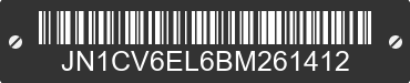 2011 INFINITI G37 JN1CV6EL6BM261412 VIN decoded