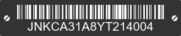 2000 INFINITI I30 JNKCA31A8YT214004 VIN decoded