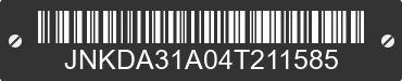 2004 INFINITI I35 JNKDA31A04T211585 VIN decoded