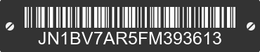 2015 INFINITI Q50 JN1BV7AR5FM393613 VIN decoded