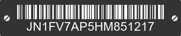 2017 INFINITI Q50 JN1FV7AP5HM851217 VIN decoded