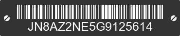 2016 INFINITI QX80 JN8AZ2NE5G9125614 VIN decoded