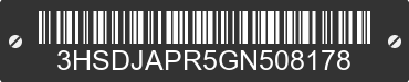 2016 INTERNATIONAL LF687 3HSDJAPR5GN508178 VIN decoded