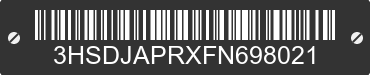 2015 INTERNATIONAL LF687 3HSDJAPRXFN698021 VIN decoded