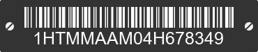 2004 INTERNATIONAL MA025 1HTMMAAM04H678349 VIN decoded
