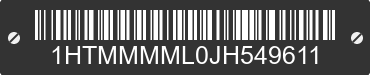 2018 INTERNATIONAL MA025 1HTMMMML0JH549611 VIN decoded