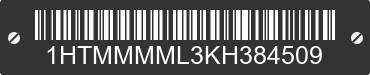2019 INTERNATIONAL MA025 1HTMMMML3KH384509 VIN decoded