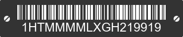 2016 INTERNATIONAL MA025 1HTMMMMLXGH219919 VIN decoded
