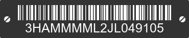 2018 INTERNATIONAL MA025 3HAMMMML2JL049105 VIN decoded